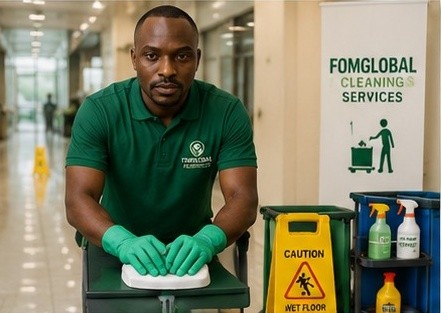 FOMGLOBAL cleaning staff at work